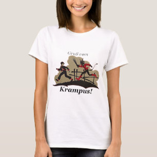 T-shirt Krampus pourchasse l'enfant