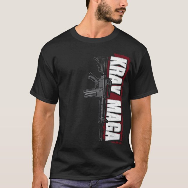 T-shirt Krav Maga M16 vertical (Devant)