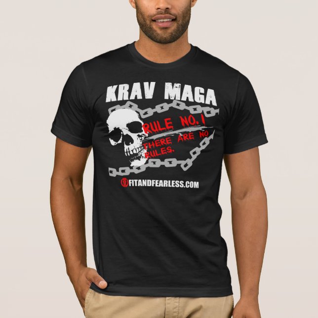 T-shirt Krav Maga - no. 1 de règle - ajustement et (Devant)