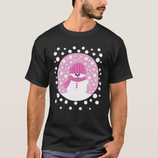 T-shirt Krimbles Fun Snowman Snowy Avec Casquette Laineux