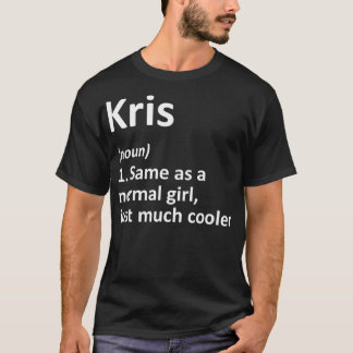 T-shirt KRIS Définition Nom personnalisé Amusant Anniversa