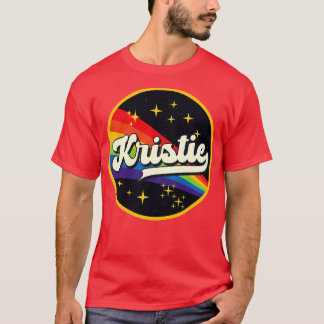 T-shirt Kristie Arc-en-ciel dans l'espace Style Vintage