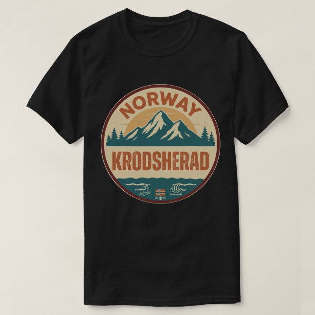 T-shirt Krodsherad, Norvège Norvège (Design devant)