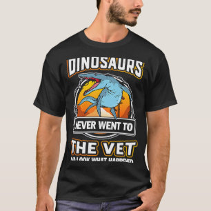 T-shirt Kronosaurus Dinosaures N'Est Jamais Allé À Vet Vet