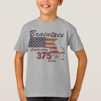 T-shirt KRW Braintree Mass 375th Birthday Kids Shirt