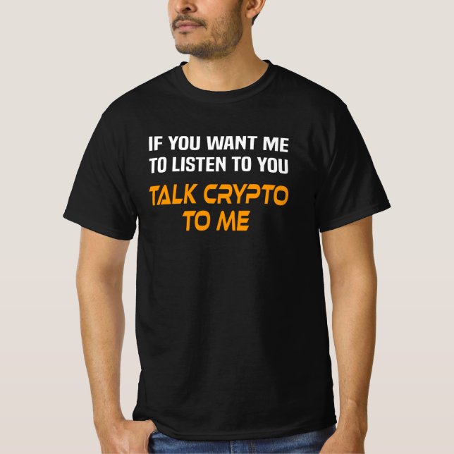 T-shirt Krypto Crypto Trader Dit Krypto Devise Mineur (Devant)