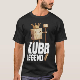 T-shirt Kubb Legend Viking Joueur d'échecs pelouse jeu Kub