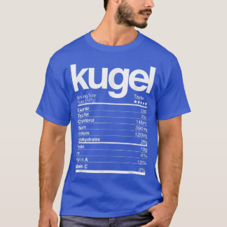 T-shirt Kugel Faits nutritionnels Juifs Hanoukka Chanukah 