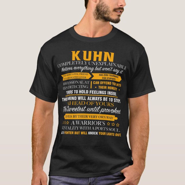 T-shirt KUHN complètement inexplicable (Devant)