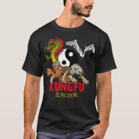 Kung Fu 5 Animaux Formes Tiger Grane Léopard Serpe
