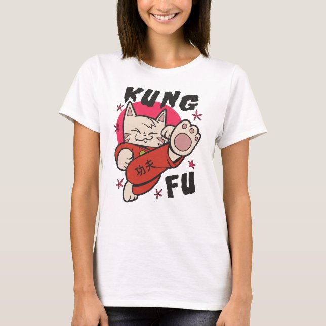 T-shirt Kung Fu Cat (Devant)