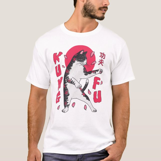 T-shirt Kung Fu Cat (Devant)