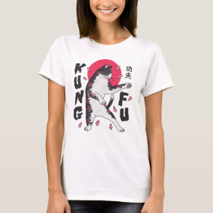 T-shirt Kung Fu Cat
