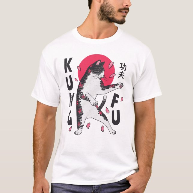 T-shirt Kung Fu Cat (Devant)