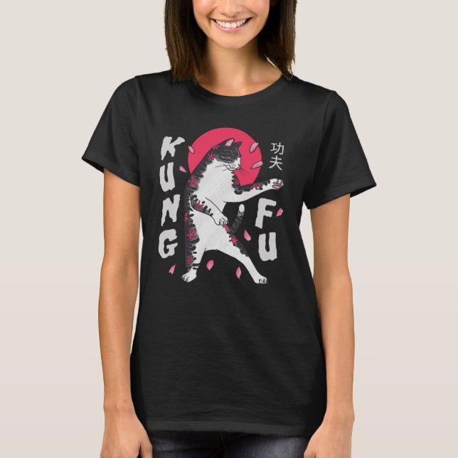 T-shirt Kung Fu Cat (Devant)