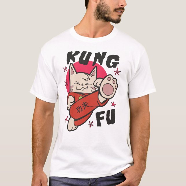 T-shirt Kung Fu Cat (Devant)