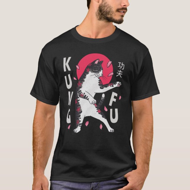 T-shirt Kung Fu Cat (Devant)