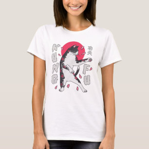 T-shirt Kung Fu Cat