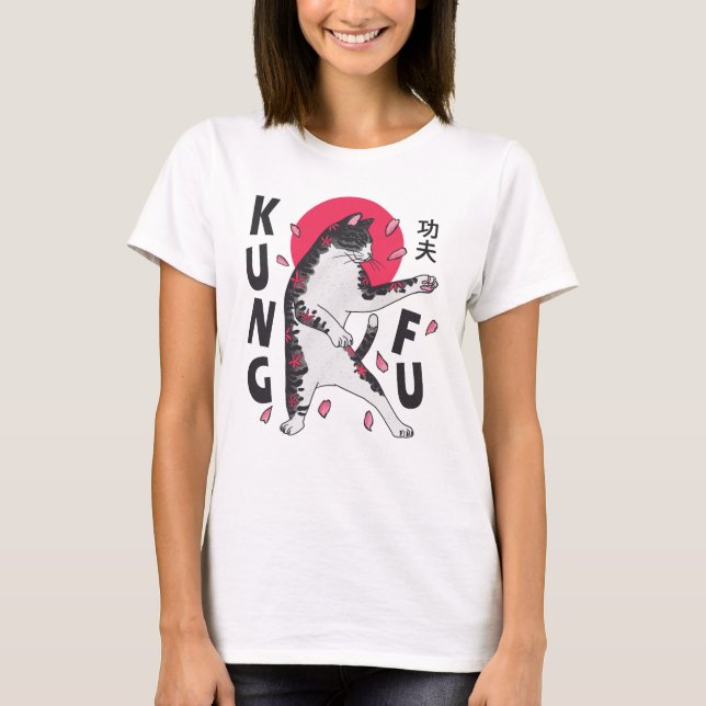 T-shirt Kung Fu Cat (Devant)