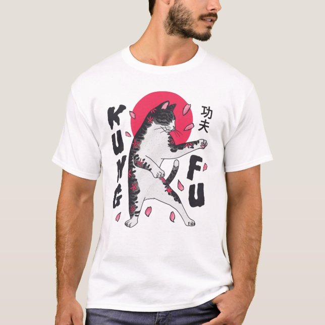 T-shirt Kung Fu Cat (Devant)