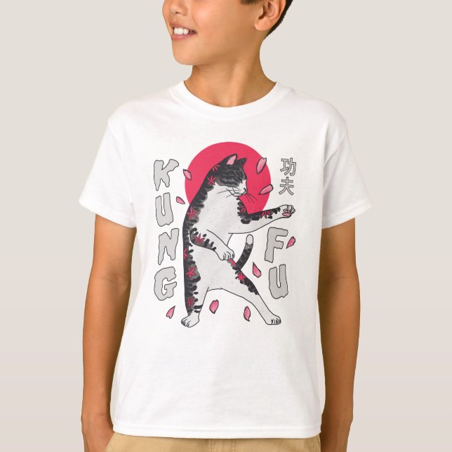 T-shirt Kung Fu Cat (Devant)