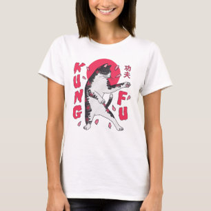 T-shirt Kung Fu Cat