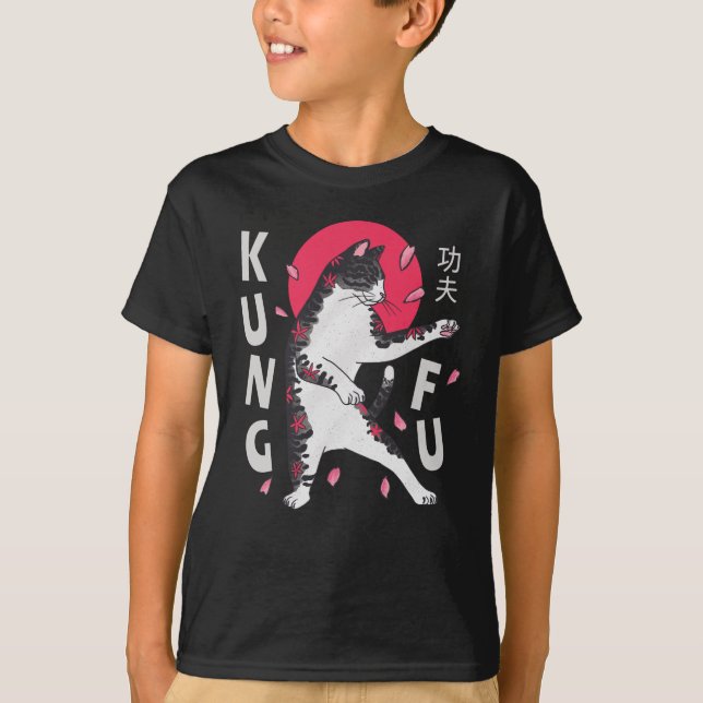 T-shirt Kung Fu Cat (Devant)