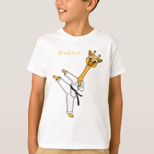 T-shirt Kung Fu giraffe
