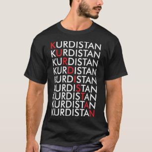 T-shirt Kurdistan Retro Kurden Erbil en Irak