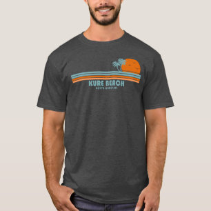 T-shirt Kure Beach Caroline du Nord Sun Palm Trees