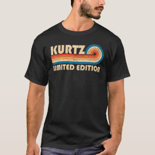 T-shirt KURTZ Surnom Retro Vintage 80s 90s Anniversaire Re