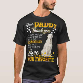 T-shirt Kuvasz Cher Papa Merci D'Être Mon Père