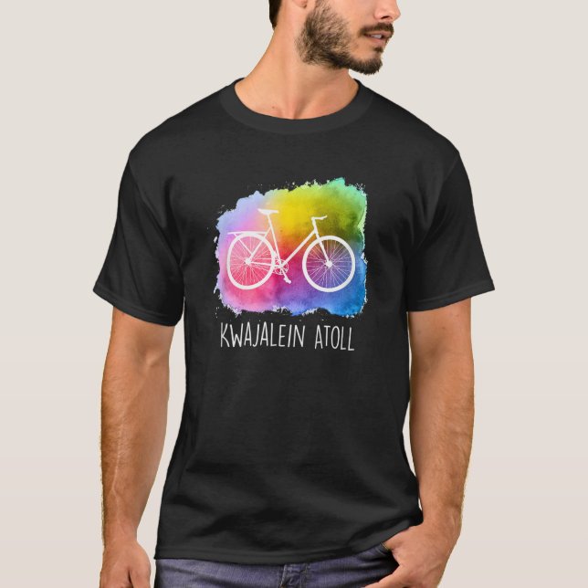 T-shirt Kwajalein Atoll Bicycle Famille Vacances Marshall  (Devant)