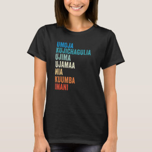 T-shirt Kwanzaa Sept Principes 1