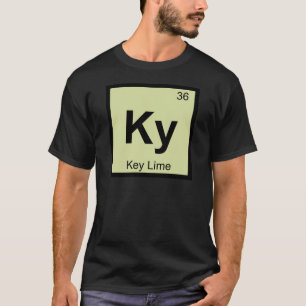 T-shirt Ky - Chimie de la tarte au citron vert symbole du 