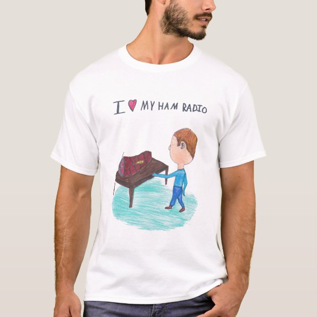 T-shirt Kyle's I Love Ham Radio Shirt (Devant)