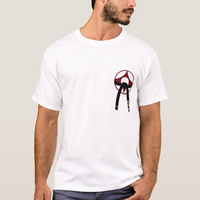T-shirt Kyokushin Kanku et ceinture noire (Devant)