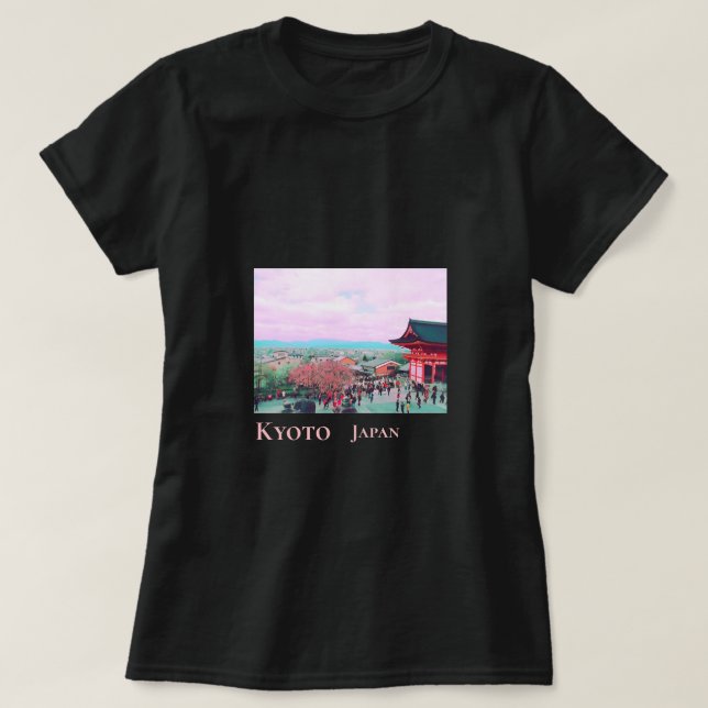 T-shirt Kyoto Japon Fleur de cerisier dans le voyage du pr (Design devant)