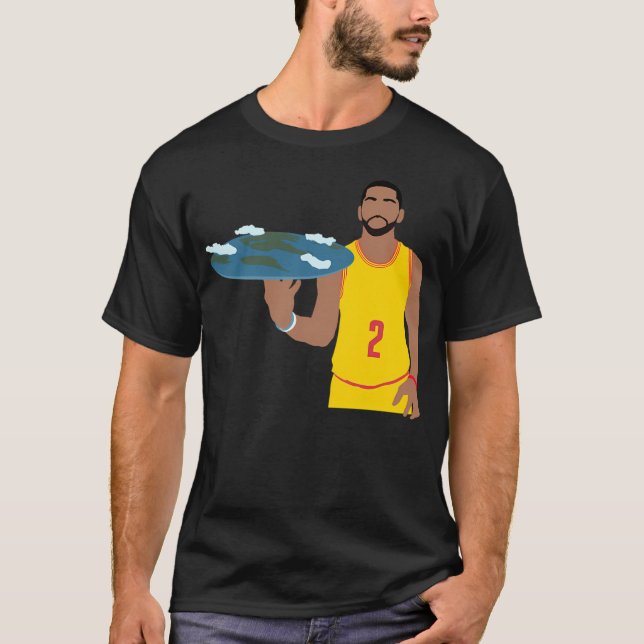 T-shirt Kyrie Irving Flat Earth (Devant)