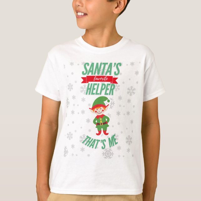 T-shirt "L’aide préférée de Père Noël" (Devant)