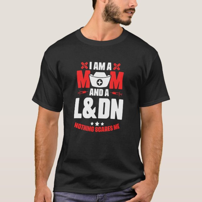 T-shirt L&dn Maman Médicale Rn Infirmière de la main-d'oeu (Devant)