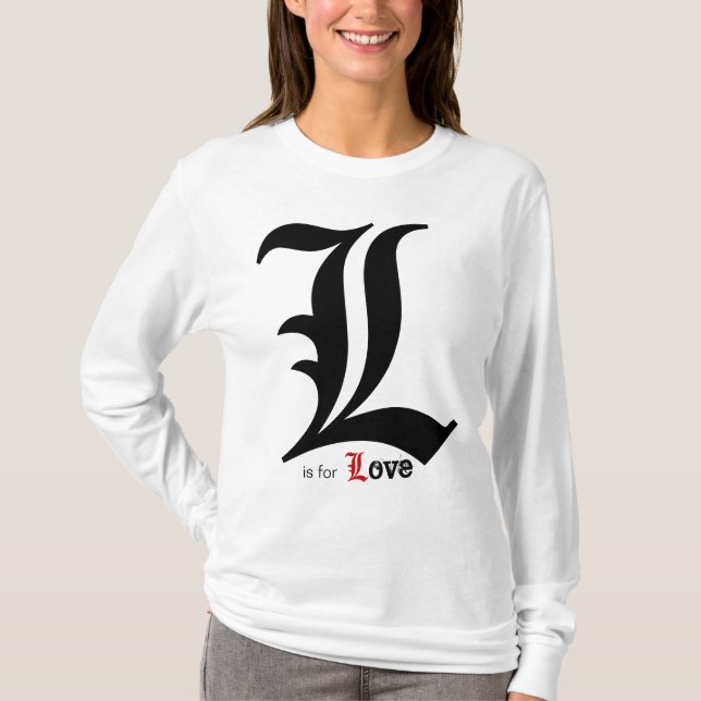 T-shirt L est pour l'amour (Devant)