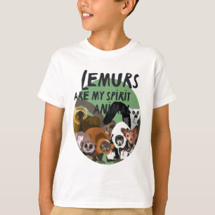 T-shirt L est pour Lemur