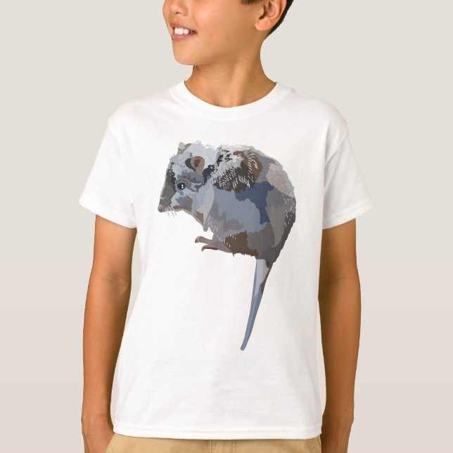 T-shirt L est pour Potoroo à nez long (Devant)