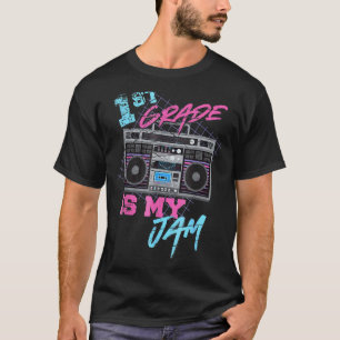 T-shirt La 1re année est mon jam vintage 80s Boombox Ensei