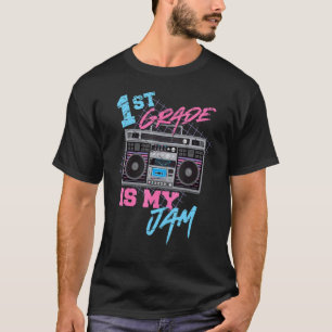 T-shirt La 1re année est mon jam vintage 80s Boombox Profe