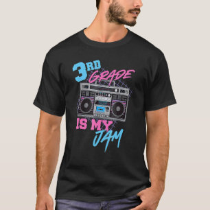 T-shirt La 3e année est mon jam vintage 80s Boombox Profes