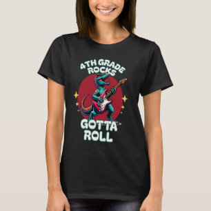 T-shirt La 4e année, c'est super. Il faut lancer Dinosaur