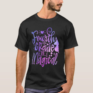 T-shirt La 4e Année Est Magique Unicorne Retour À L'École