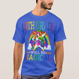 T-shirt La 9e année sera magique Unicorn retour à l'école